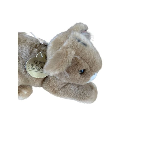 New Soft Classics 1989 Toys R Us Plush Tiger Cub Stuffed Animal Toy 10 in L - Picture 2 of 6